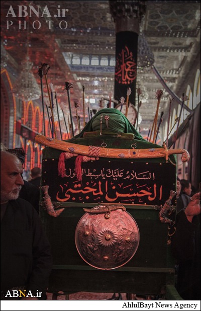 تشییع نمادین پیکر مطهر امام حسن (ع) در کربلا