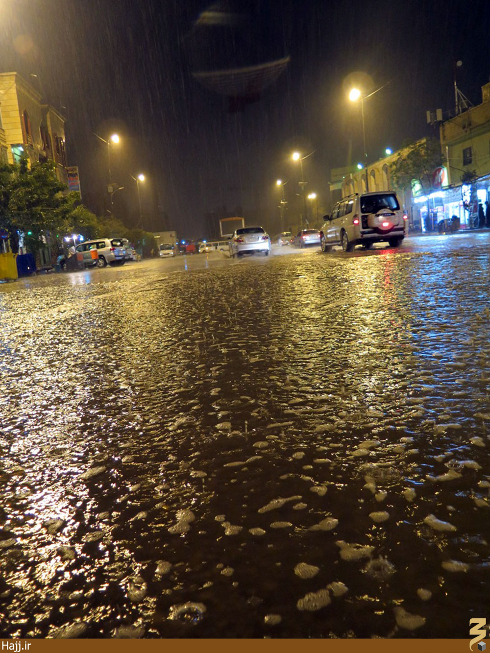 بارش شدید باران در کربلا