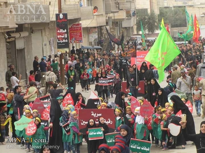دسته عزاداری عاشورای حسینی در شهر «حمص» سوریه/ گزارش تصویری
