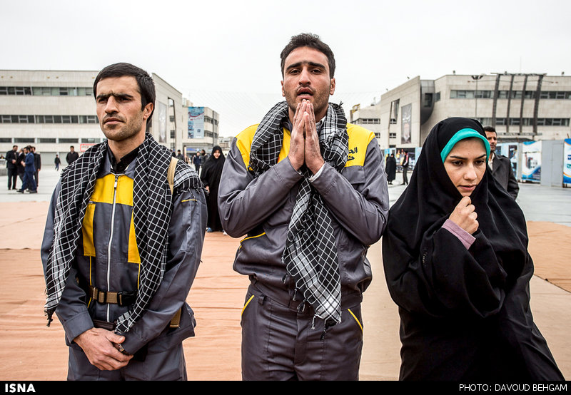 مراسم بدرقه خادمین اربعین حسینی/ گزارش تصویری