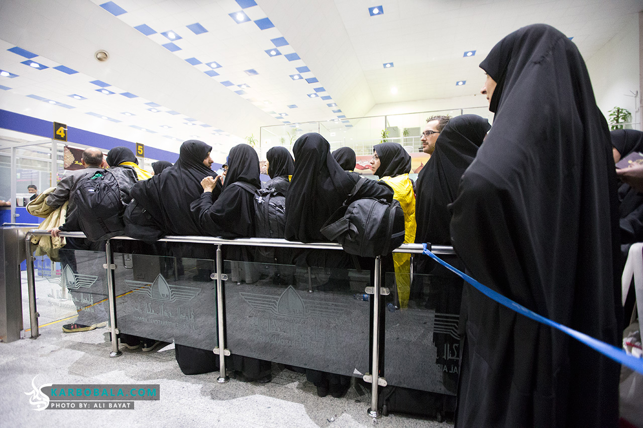 گزارش تصویری از حضور زوار در فرودگاه های ایران و نجف