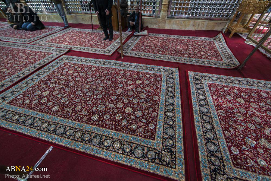 فرش‌های جدید ایرانی در حرم حضرت عباس (ع) + تصاویر