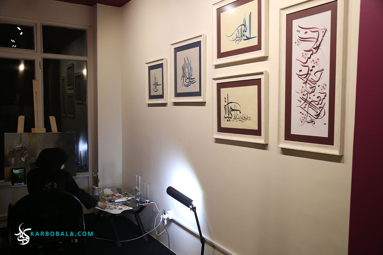 گزارش تصویری از برگزاری کارگاه نقاشی با موضوع بانوان در عاشورا