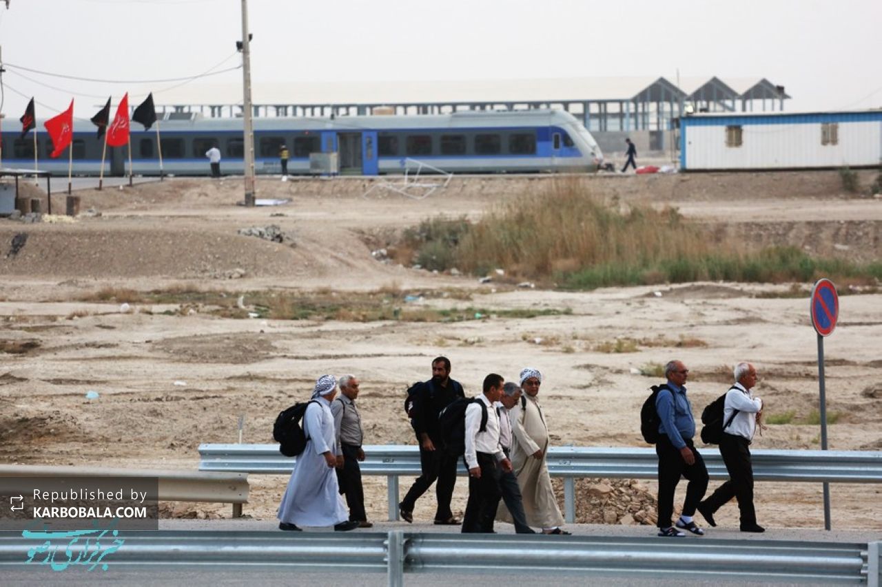 گزارش تصویری از زائران پیاده روی اربعین حسینی در مرز شلمچه