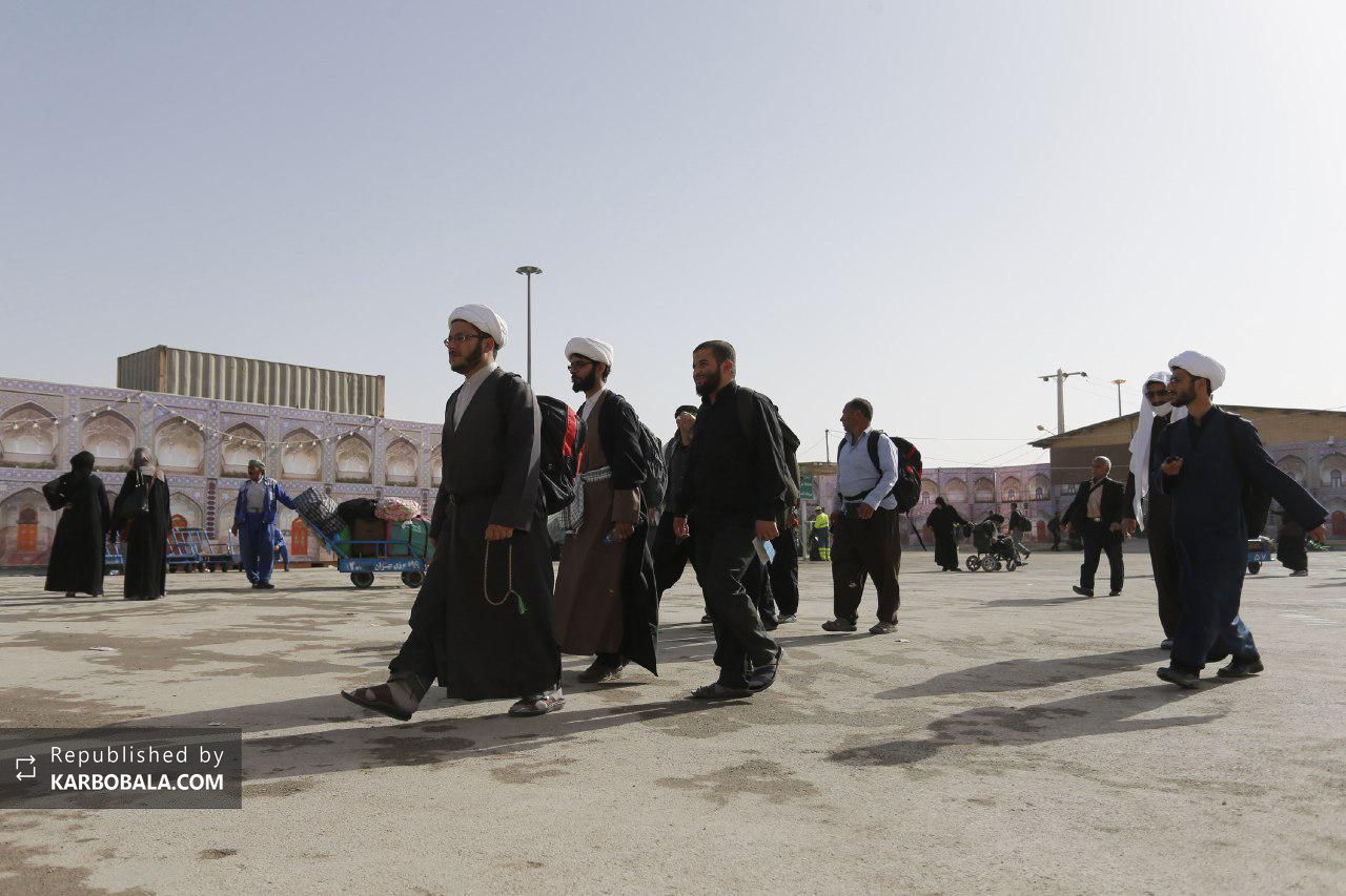 گزارش تصویری از خروج زائران اربعین حسینی از پایانه مرزی مهران