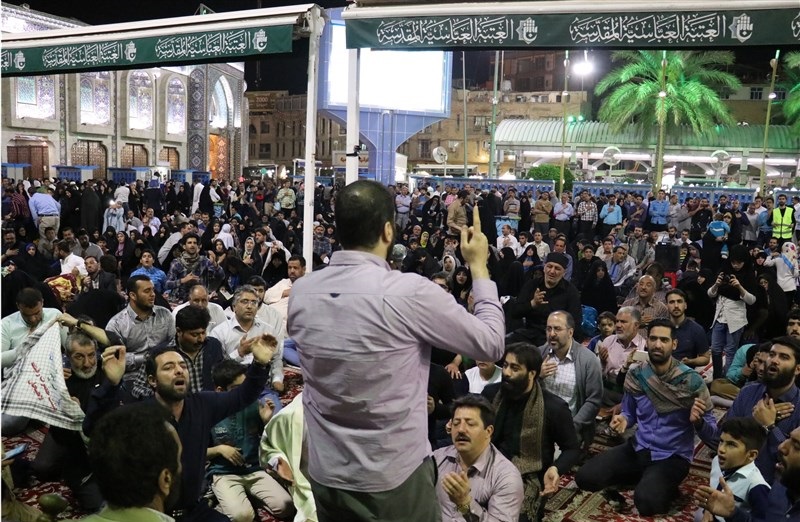 نهمین شب از محفل "بهار علوی" در حرم حسینی