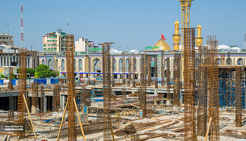 تصاویری از مراحل ساخت صحن حضرت زینب (س)