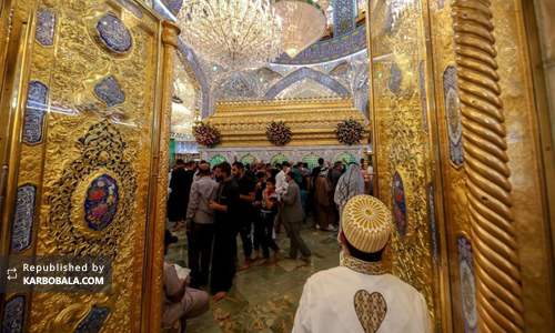 حال و هوای حرم امیر مؤمنان(ع) در روز عید غدیر خم/ گزارش تصویری