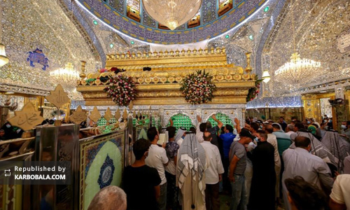 حال و هوای حرم امیر مؤمنان(ع) در روز عید غدیر خم/ گزارش تصویری