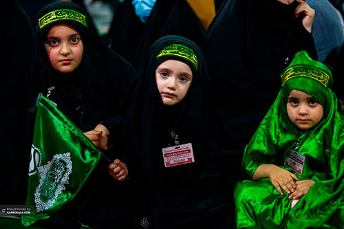 بین‌الحرمین میزبان کودکان حسینی / گزارش تصویری