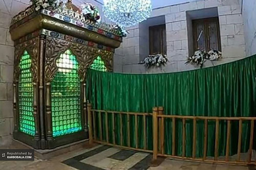 سنگ میزبان سر امام حسین (ع) به جایگاه اصلی بازگشت