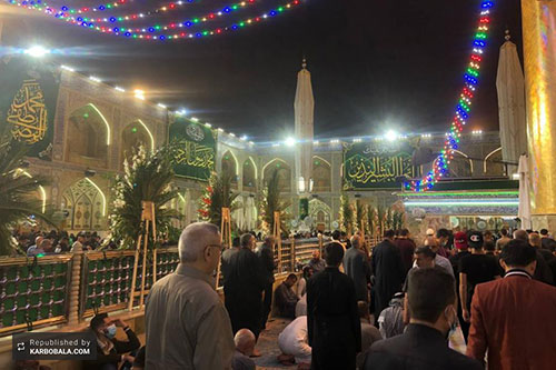 حضور زائران در حرم مطهر علوی به مناسبت عید مبعث / گزارش تصویری
