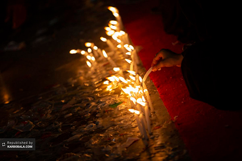 مراسم شام غریبان در کربلای معلی / گزارش تصویری