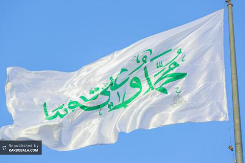 پرچم امیرالمؤمنین (ع) بر فراز اماکن اصلی نجف برافراشته شد / عکس