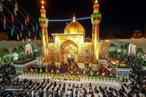 اجتماع عظیم شیعیان در نجف همزمان با عید مبعث / گزارش تصویری
