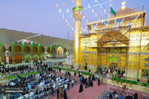 نخستین روز ماه رمضان در بارگاه حضرت علی (ع) / گزارش تصویری
