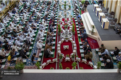 آغاز مراسم جزءخوانی قرآن کریم در جوار حرم سیدالشهدا (ع) / گزارش تصویری