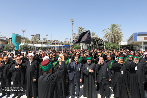خادمان و زائران آستان حسینی در عزای یادگار کربلا / گزارش تصویری