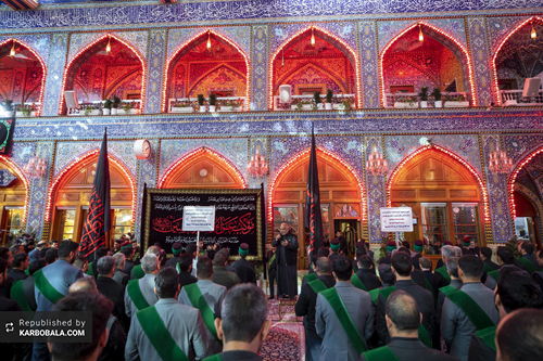 گرامیداشت سالروز شهادت امام هادی (ع) توسط خادمان حرمین کربلا/ گزارش تصویری