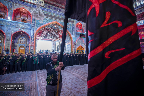 گرامیداشت سالروز شهادت امام هادی (ع) توسط خادمان حرمین کربلا/ گزارش تصویری