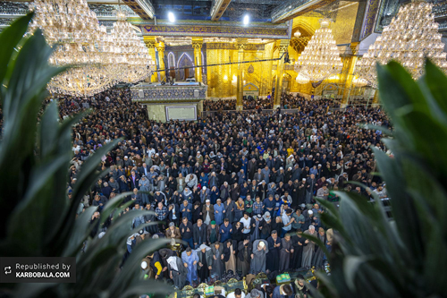 اولین شب جمعه ماه رجب در جوار آستان حسینی / گزارش تصویری