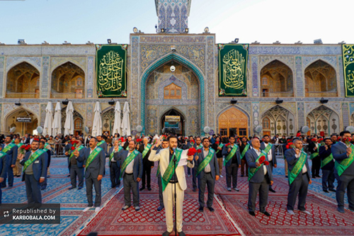 عید بزرگ مبعث در جوار جرم حضرت علی (ع) / گزارش تصویری