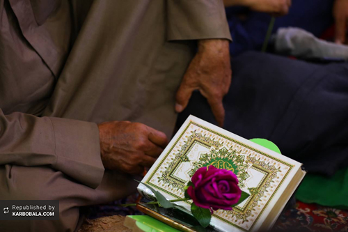 محفل انس با قرآن در جوار حرم حسینی / گزارش تصویری