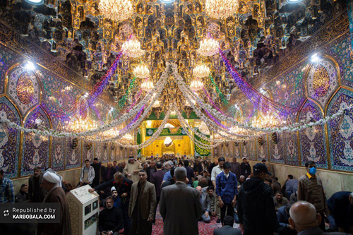 سرور زائران آستان حسینی در آستانه ولادت حضرت علی اکبر (ع) گزارش تصویری