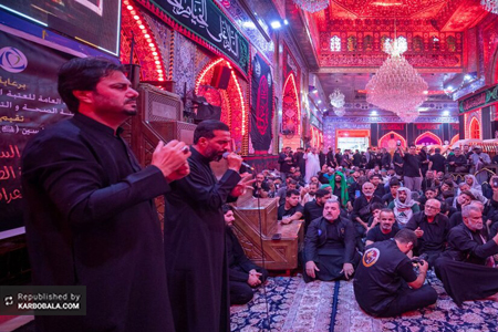 خیمه‌گاه حسینی میزبان مجلس عزاداری حسینی ویژه زائران ناشنوا/ گزارش تصویری