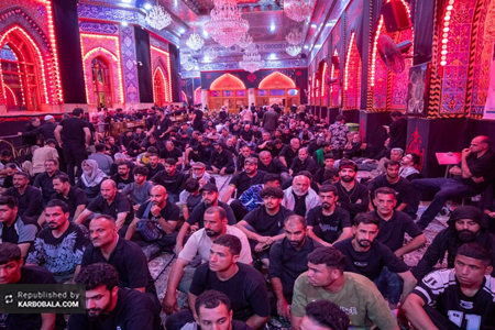خیمه‌گاه حسینی میزبان مجلس عزاداری حسینی ویژه زائران ناشنوا/ گزارش تصویری