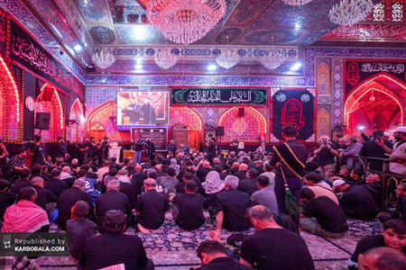 خیمه‌گاه حسینی میزبان مجلس عزاداری حسینی ویژه زائران ناشنوا/ گزارش تصویری