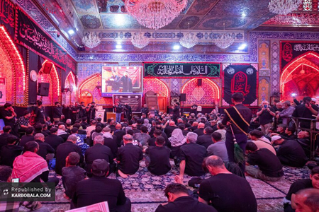 خیمه‌گاه حسینی میزبان مجلس عزاداری حسینی ویژه زائران ناشنوا/ گزارش تصویری