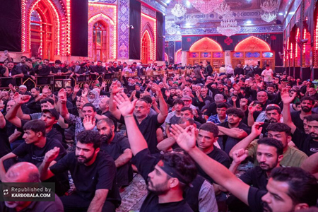 خیمه‌گاه حسینی میزبان مجلس عزاداری حسینی ویژه زائران ناشنوا/ گزارش تصویری