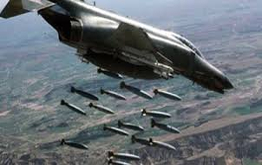 بمب های سنگر شکن روس ها بر مواضع داعش