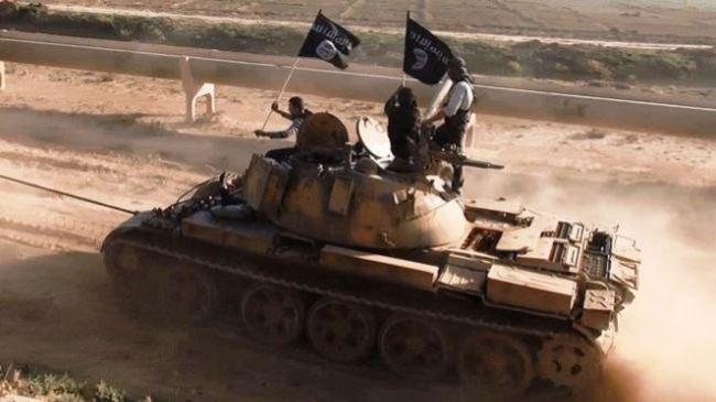 تانک داعش شرق کوبانی را بمباران کرد