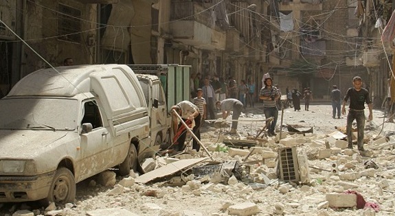 حمله خمپاره‌ای تروریست‌ها به حلب