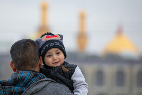 زیارت در هوای بارانی کربلا/ گزارش تصویری