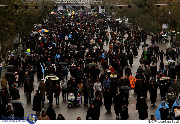 تصاویری از پیاده روی اربعین حسینی در تهران