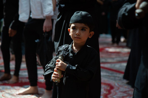 مراسم سوگواری سالروز شهادت امام باقر (ع) در کربلا/ گزارش تصویری