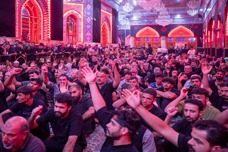 خیمه‌گاه حسینی میزبان مجلس عزاداری حسینی ویژه زائران ناشنوا/ گزارش تصویری