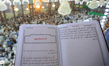قرائت دعای عرفه با حضور میلیونی زائران امام حسین (ع) در کربلا + تصاویر