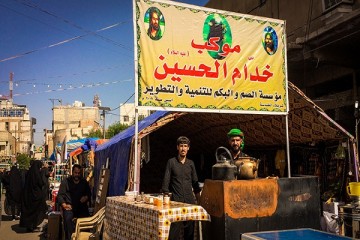 «خدام‌ الحسین»؛ میعادگاه ناشنوایان عراقی برای خدمت به زائران