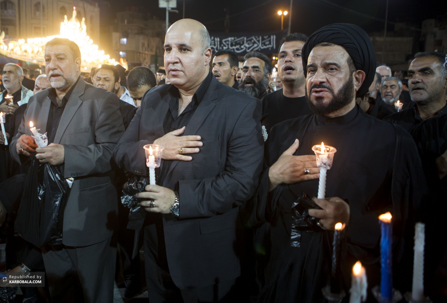 عزاداران عراقی در شب شام غریبان اباعیدالله علیه‌السلام