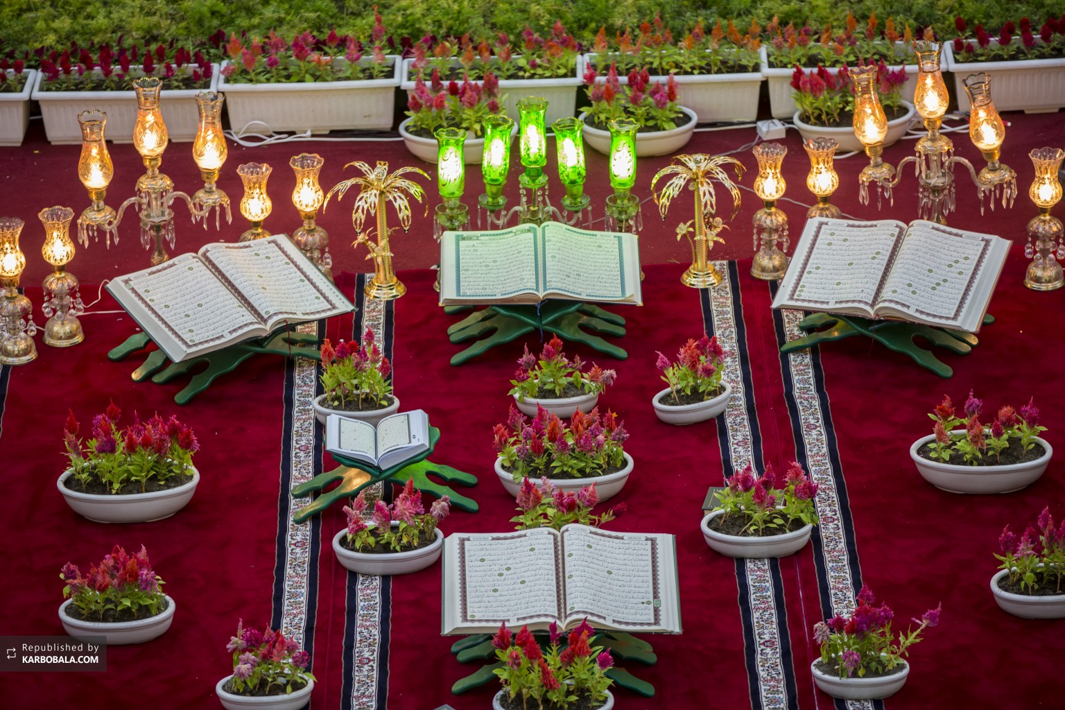 تزئینات ماه مبارک رمضان در حرم حضرت عباس علیه السلام