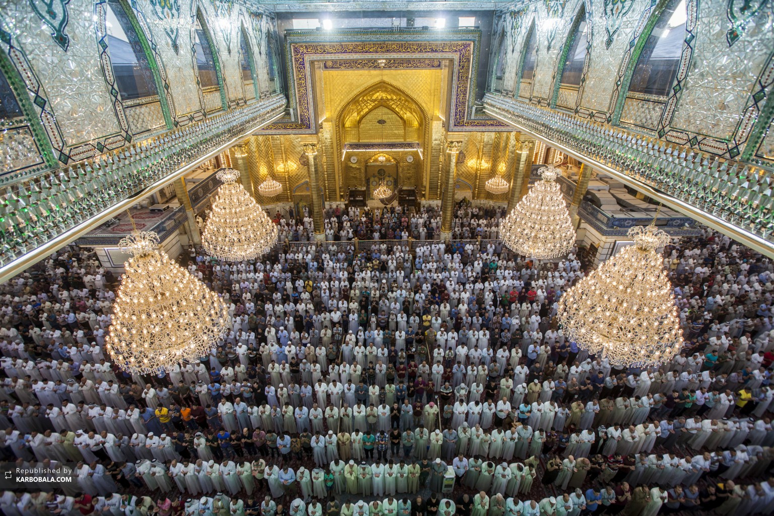 نماز عید فطر در حرم حضرت باب الحوائج علیه السلام