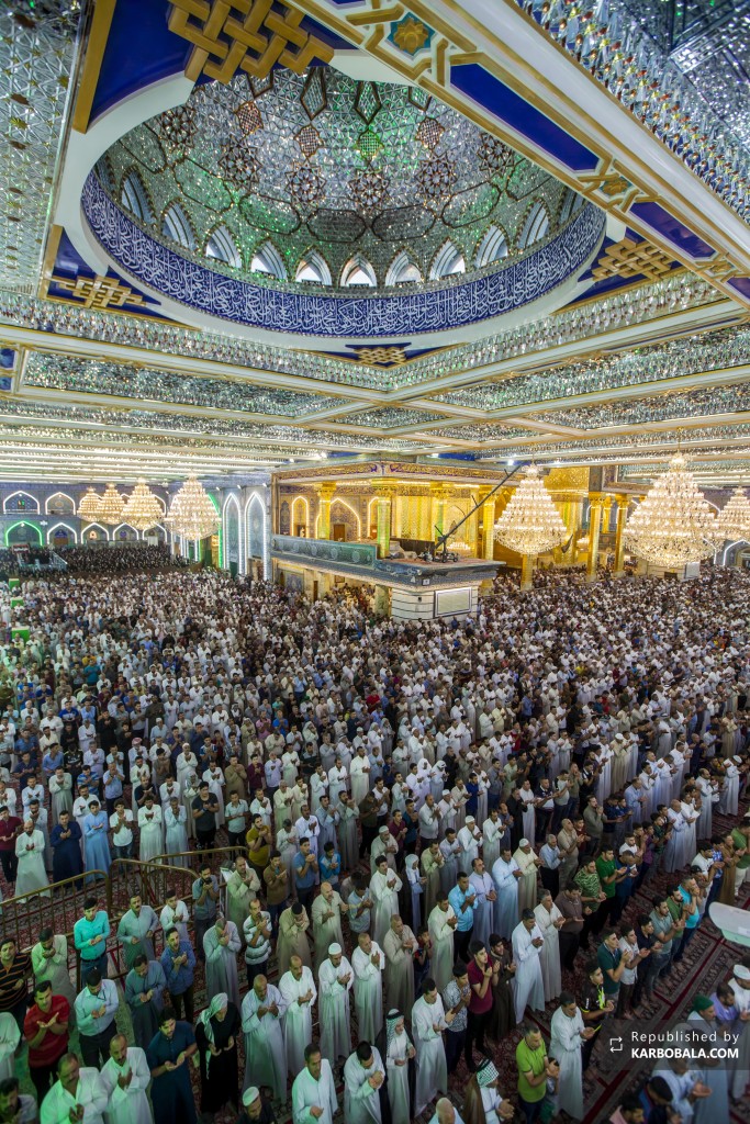 تصویری از حرم حضرت عباس علیه‌السلام در عید فطر