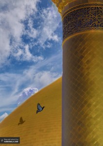 گنبد نورانی حرم حضرت ارباب